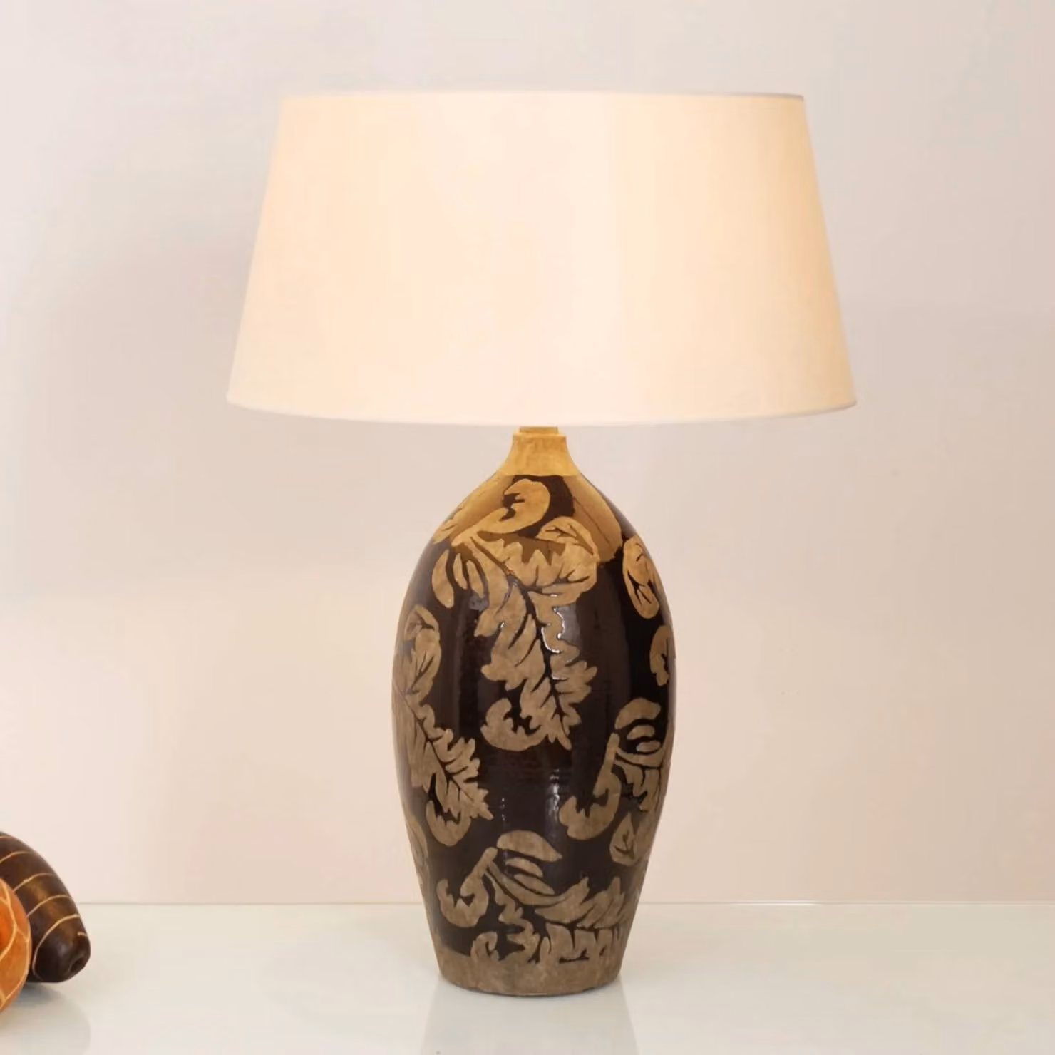 Holländer Lampada da tavolo Toulouse, Nero, Soggiorno / Sala da pranzo, Ceramica, Lampada da tavolo