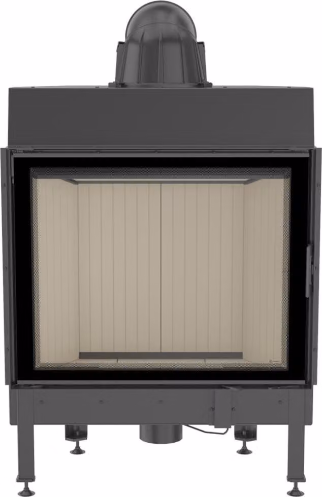 KRATKI NADIA 13 kW Ø 200 inserto camino in acciaio a doppio vetro