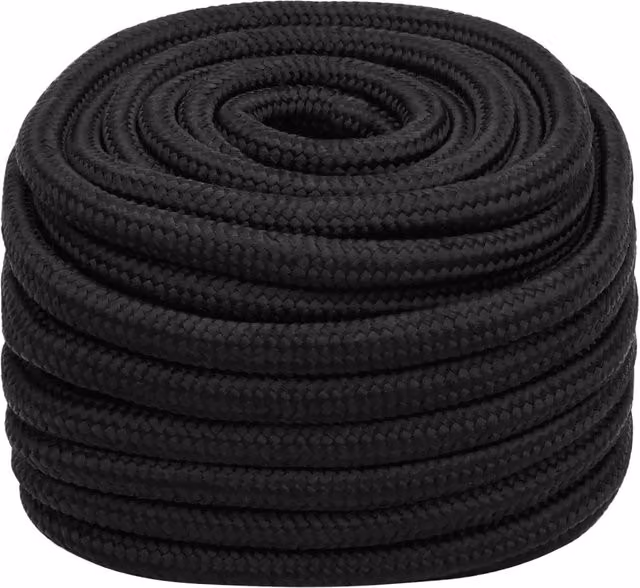 Corda in plastica nera vidaXL, diametro 20 mm, lunghezza 100 m – 1