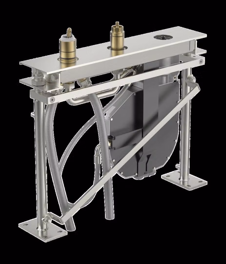 HANSA HANSAcompact Corps encastré pour robinetterie de baignoire, 3 trous, 600 mm, 53010300, 53010300