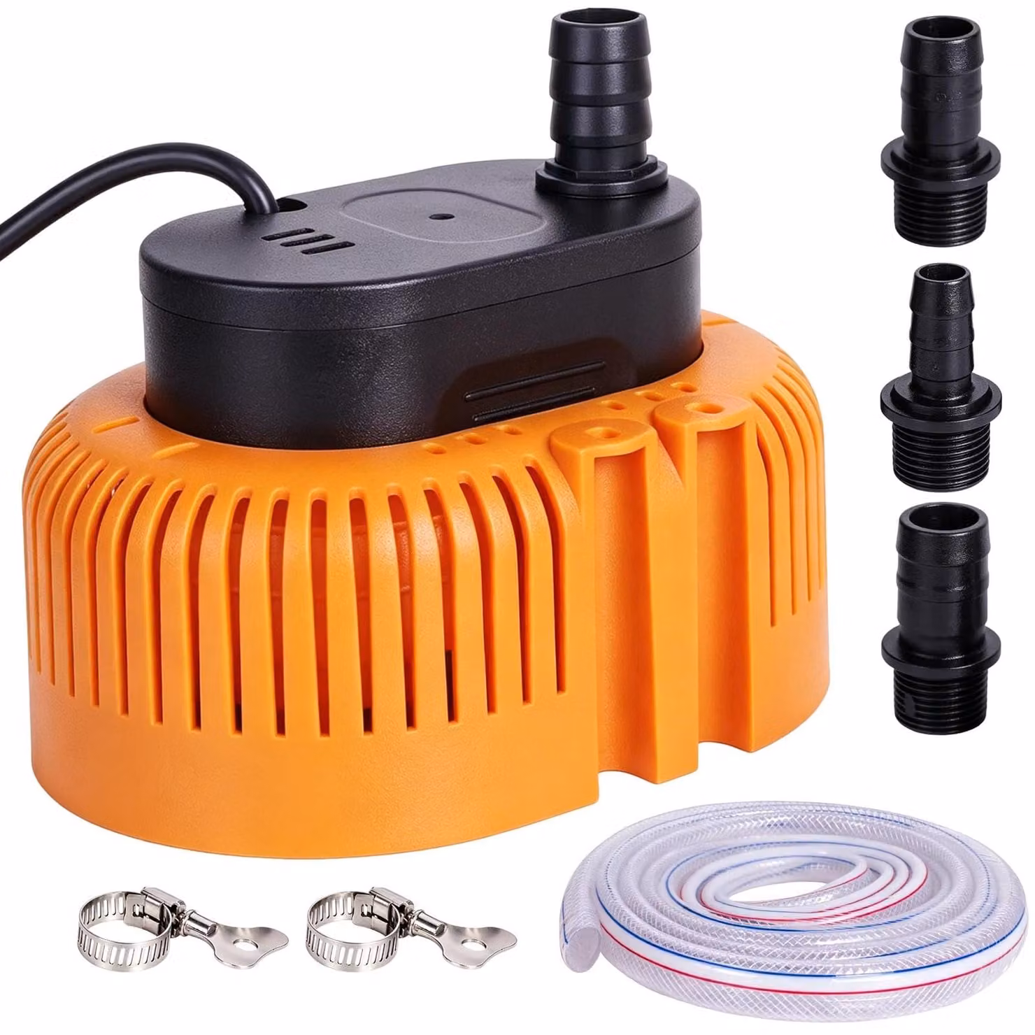 Pompa sommersa - Per acqua sporca - 75 W - 3200 l/h - Con tubo da 4,8 m
