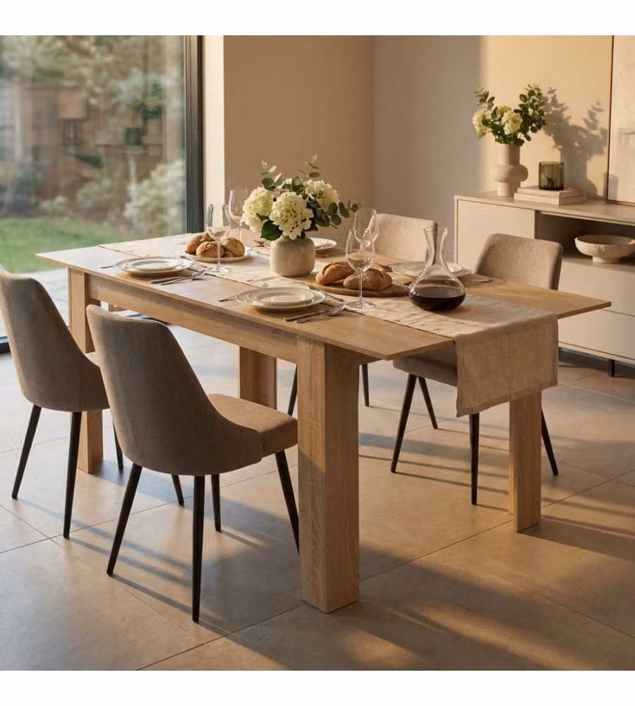 Cosma Tavolo Allungabile Naturale 140/190 x 90 cm Rettangolare Moderno
