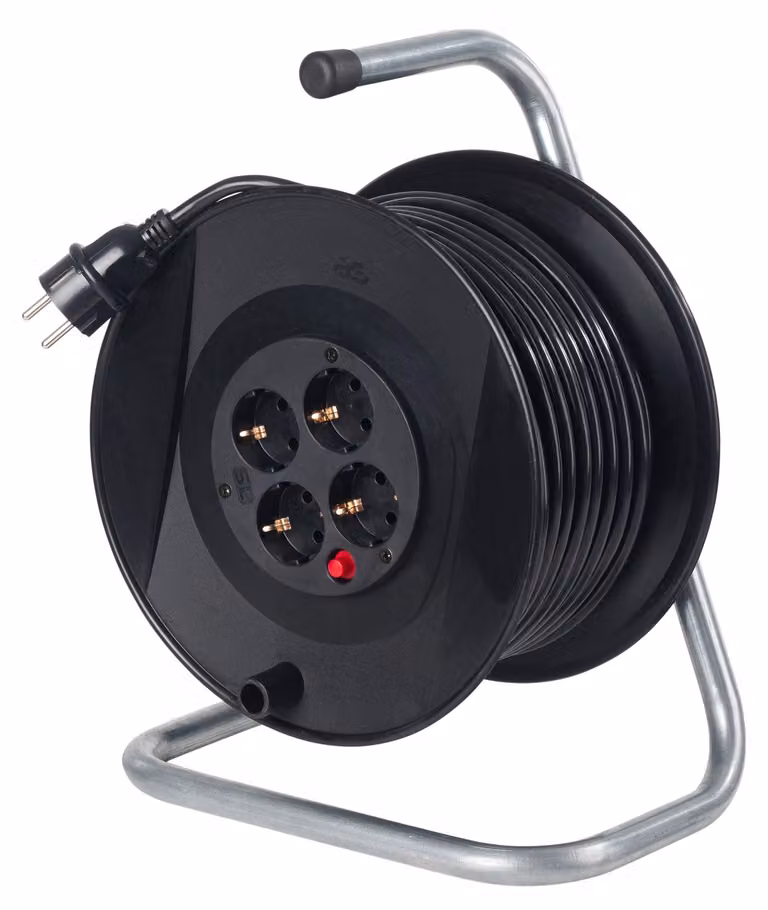 AS-Schwabe Avvolgicavo di sicurezza 230 mm di diametro, 20 m H05VV-F 3G1,5