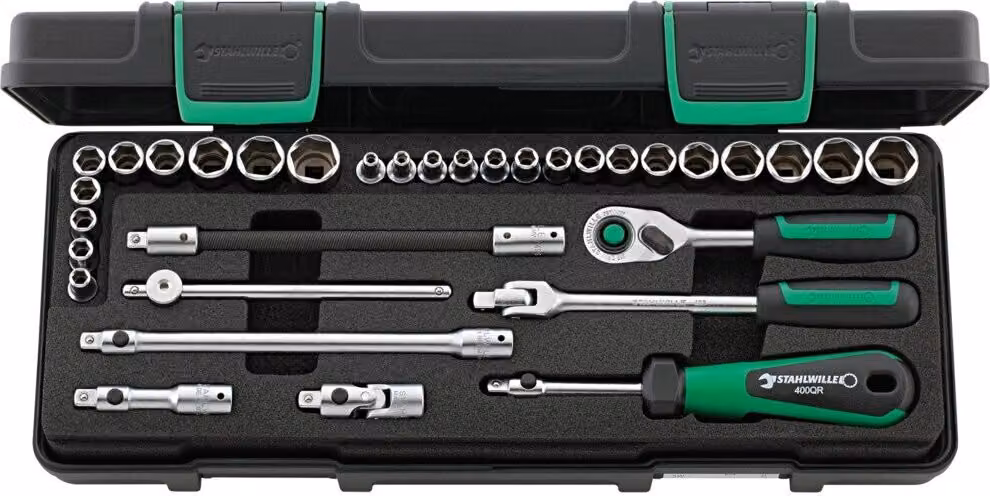 Set di chiavi a bussola Stahlwille 1/4" (6,3 mm) n. 40MA/25/8QR KN 33 pz.