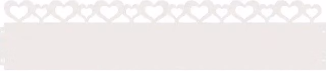 Bordure per prato ornamentali DESIGN IN in acciaio bianco, confezione da 20 pezzi, L: 103 cm, H: 22 cm, P: 0,05 cm, modello CFW2930090