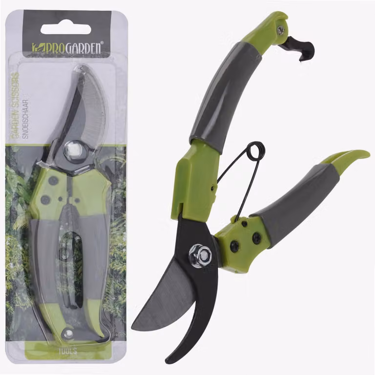 forbici da potatura 20 cm in acciaio verde
