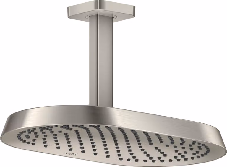 hansgrohe AXOR ShowerSphere Douche de tête 370/220 1jet EcoSmart avec raccordement au plafond, 39761800, 39761800
