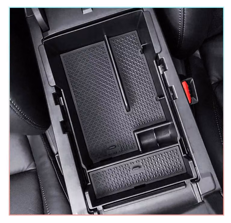 Contenitore portaoggetti per la console centrale, compatibile con Mazda 3 BP dal 2019 al 2025, realizzato in plastica ABS