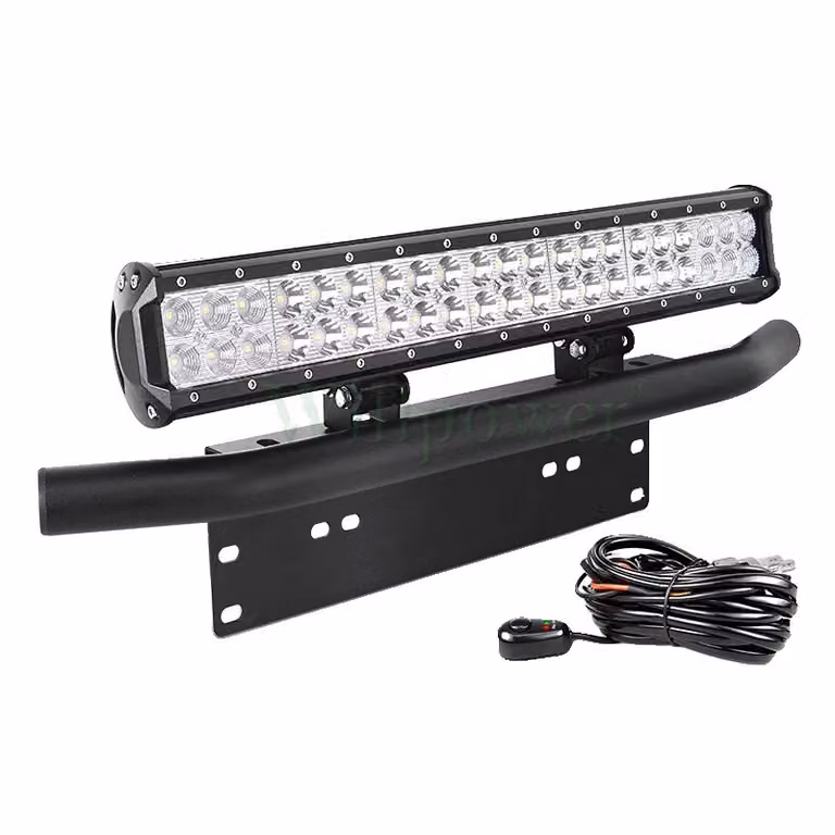 striscia luminosa a LED da 20 pollici, potenza di 126 W, design a fascio combinato, supporto per fascio A