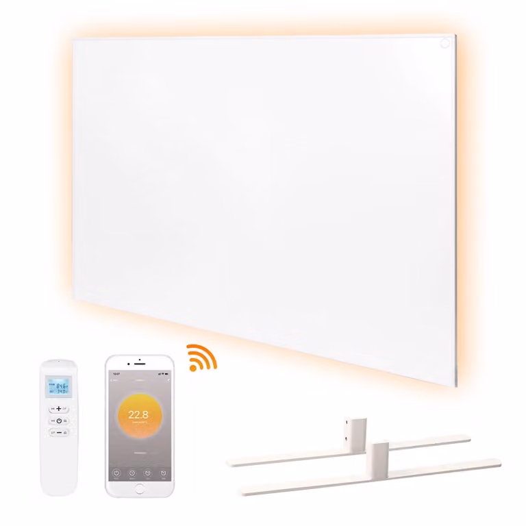 ZELURXX riscaldatore a infrarossi a parete pannello riscaldante a risparmio energetico silenzioso IP54 per la casa, 700W