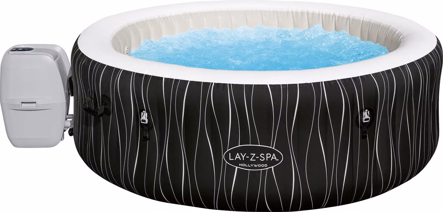 Bestway® LAY-Z-SPA® LED idromassaggio Hollywood AirJet™ 196 x 66 cm, rotondo