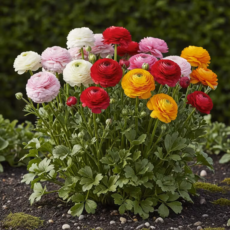 Bulbi da fiore Exotenherz - Ranunculus mix di colori (40 pezzi) Diametro 5-6cm
