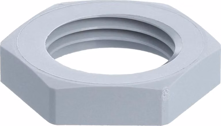 WISKA Controdado M16x1,5 GPA-M16 esagonale in poliammide (PA) colore grigio argento RAL 7001 - 1 pezzo
