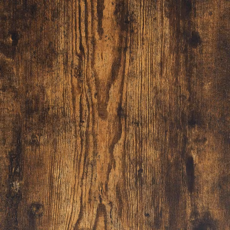 Scrivania da studio in legno impiallacciato effetto rovere, dimensioni 130 x 36 x 19,5 cm
