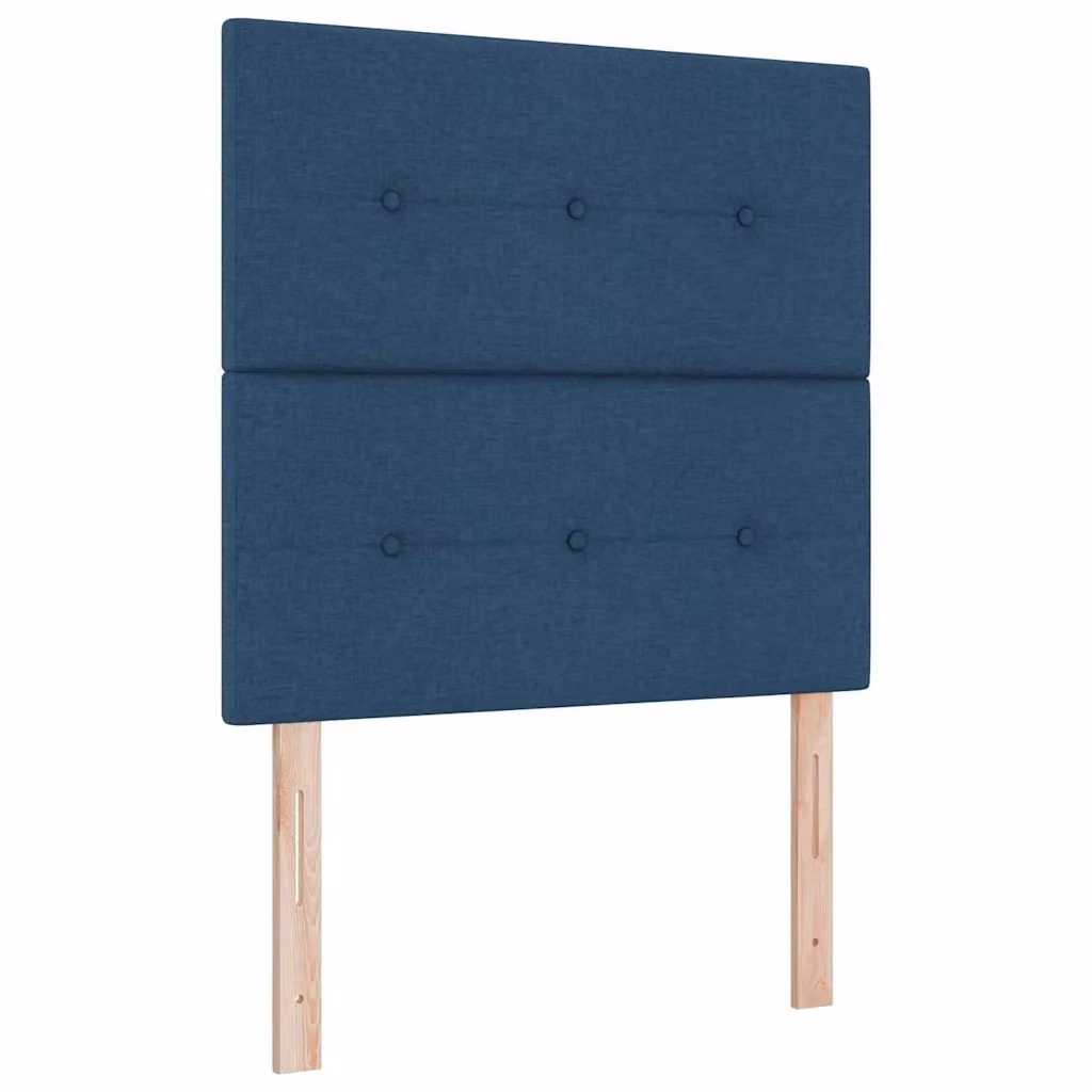 Letto a molla con illuminazione LED e testiera blu vidaXL L 90 x P 190 cm – 2
