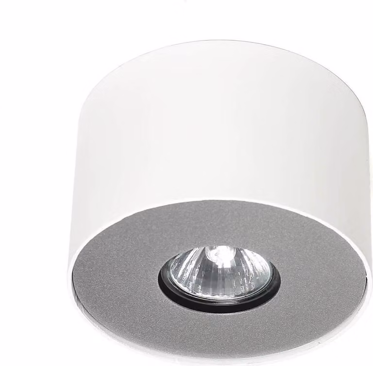 Faretto da soffitto rotondo "Point" in metallo bianco moderno GU10 Ø13cm luce da soffitto rotonda discreta corridoio
