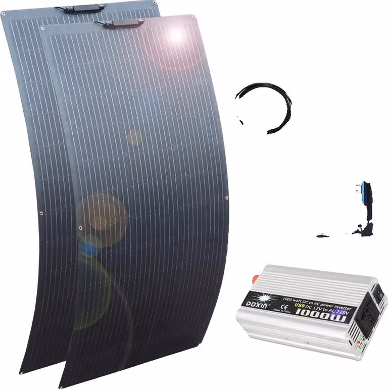 Pannello solare, efficienza 23%, design impermeabile, kit 300wx1000w 220v