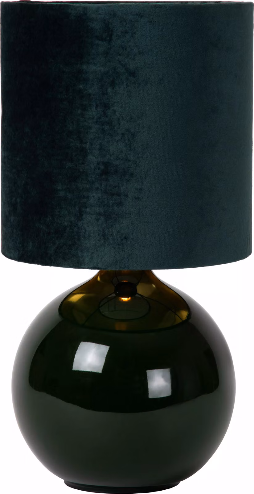 Lampada da tavolo in vetro con paralume verde E14 Esterad Lucide