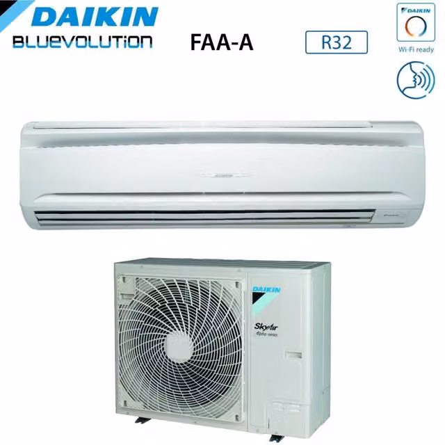 Condizionatore Split Daikin SkyAir Active-Series FAA-A 36000 Btu FAA100A + RZAG100NV1 Bianco con Wi-Fi Opzionale e Classe Energetica A++