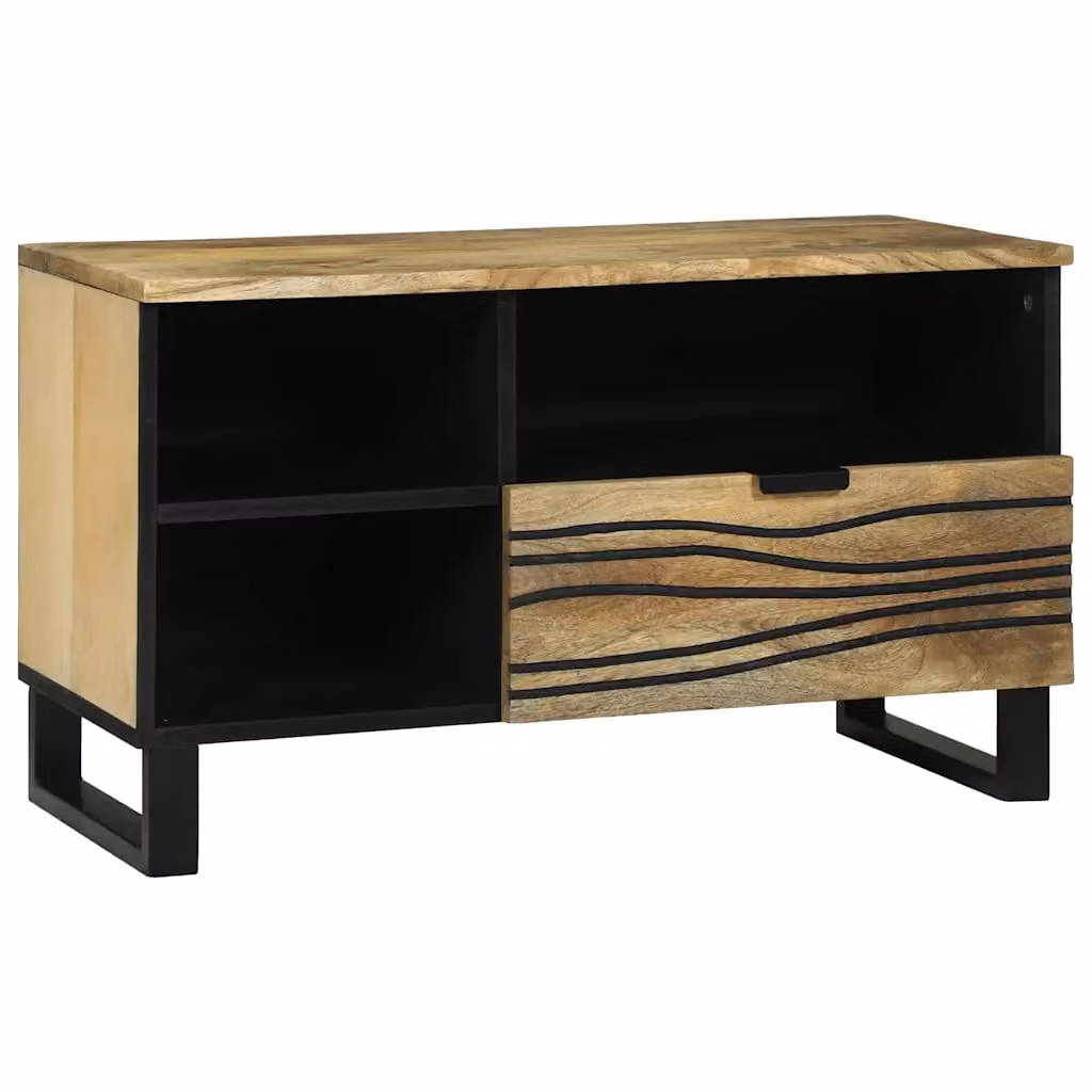 Unità TV moderna vidaXL in legno ingegnerizzato marrone, L 80 x P 33 x H 46 cm
