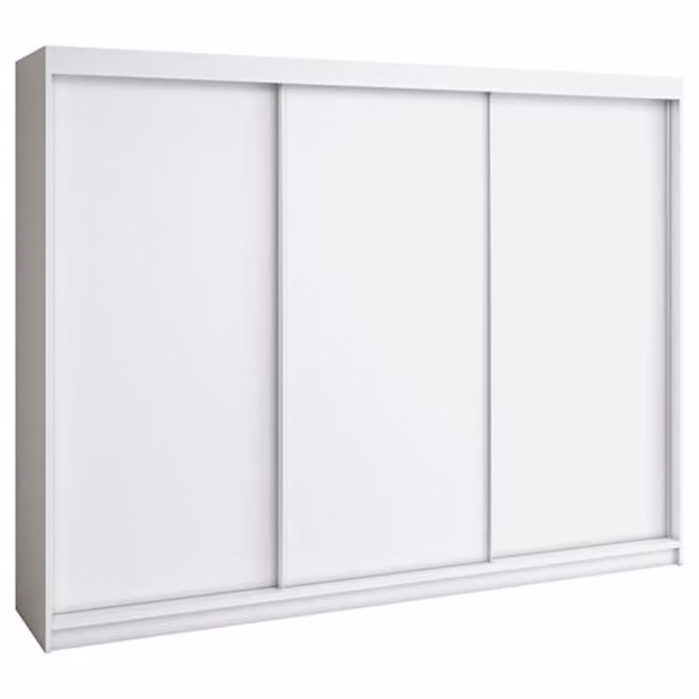 Armadio a porte scorrevoli MERO a 3 ante, 200 cm, con cassetto (Bianco, Nero, Sonoma)
