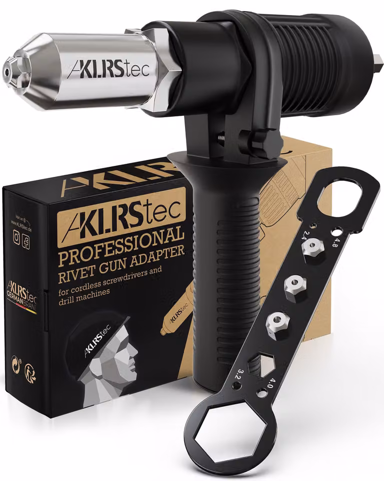 Adattatore per rivetti ciechi - Accessorio per rivetti compatibile con avvitatori a batteria e trapani