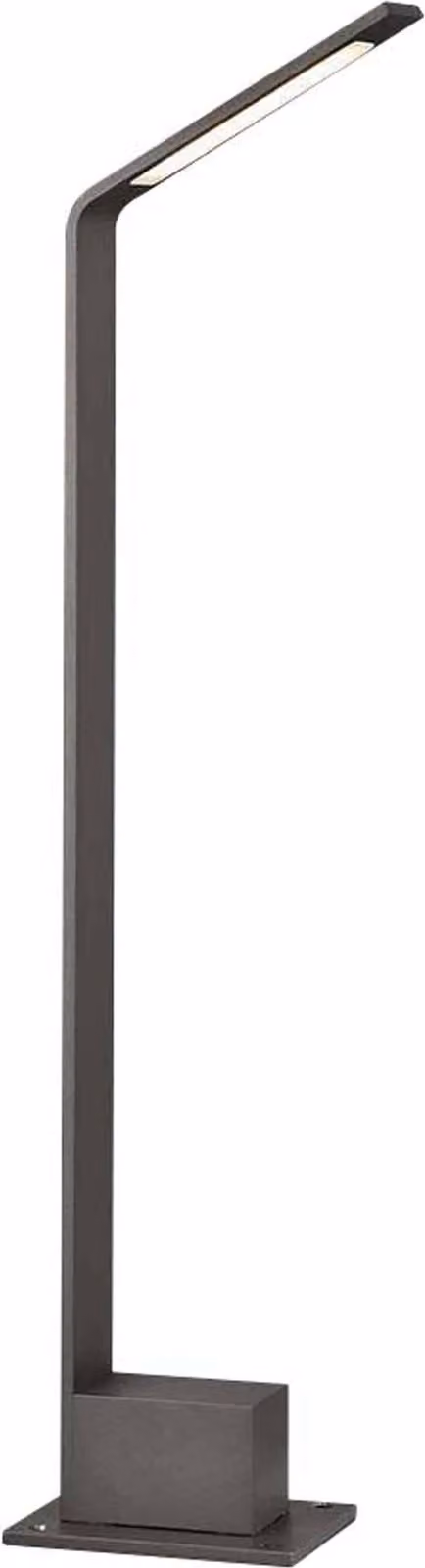V-TAC VT-896 lampada led da giardino 6W fissaggio a terra lampione 80cm grigio in alluminio IP54 bianco naturale 4000K - SKU 218681
