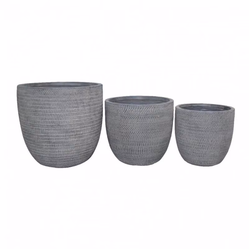 Set di 3 vasi Calla 2 Cosma grigi in plastica per uso da tavolo – 2