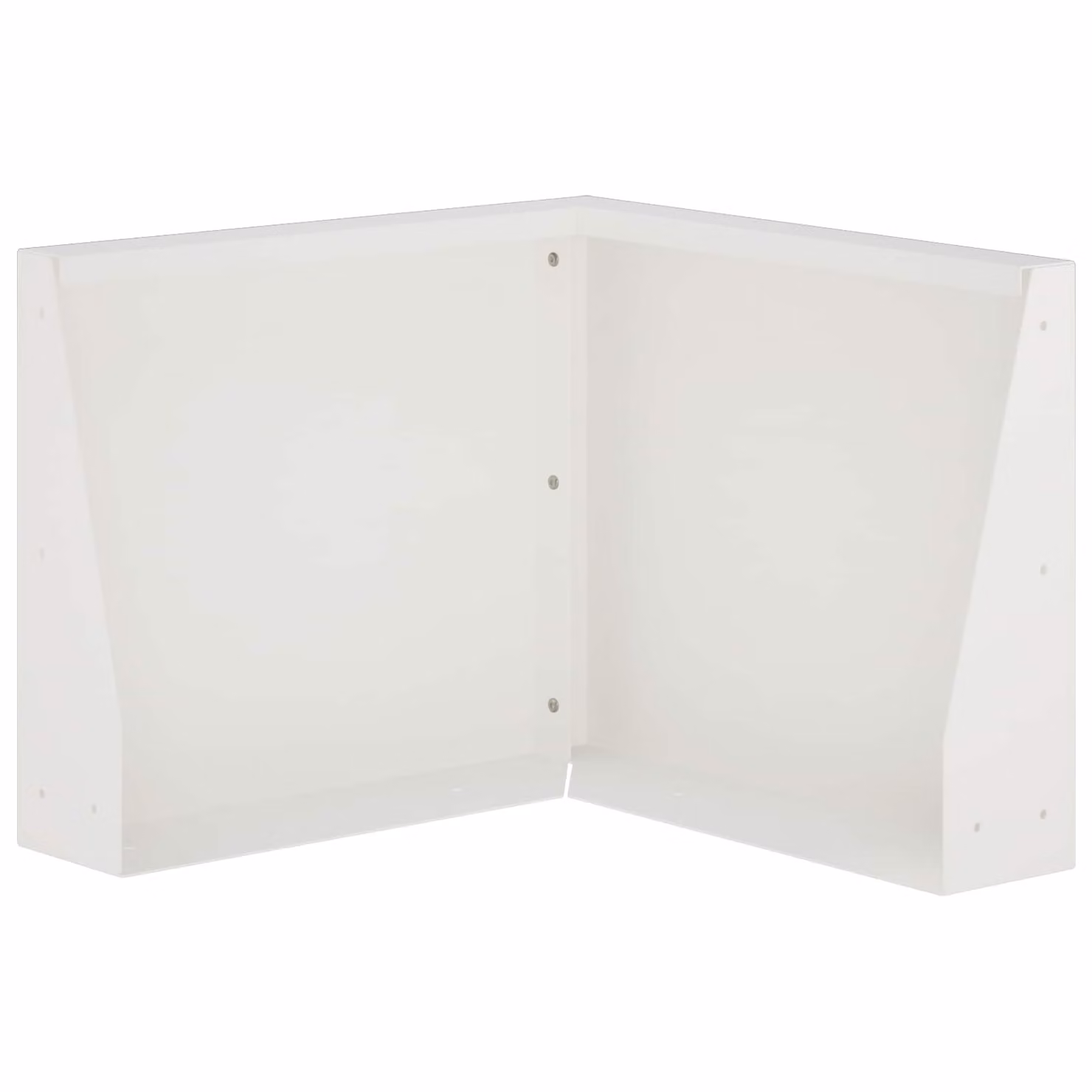 Letti rialzati ornamentali vidaXL in acciaio bianco L/P/H: 50 x 50 x 50 cm