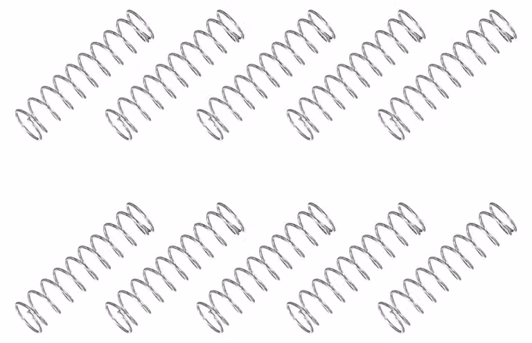 Molla a compressione, 4x0,35x15 mm, acciaio inossidabile 304, confezione da 10 pezzi