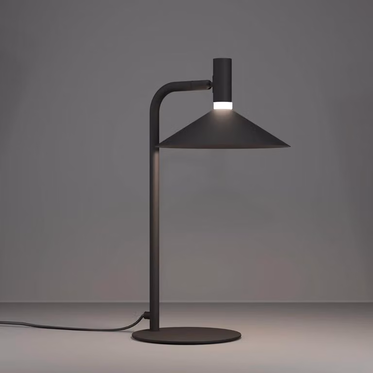 Lampada da tavolo a LED Eglo Conomavilla-Z nera 45 x 27 cm bianco caldo-bianco freddo dimmerabile