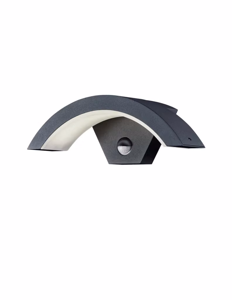 Applique da esterno LED Ohio Trio Leuchten colore grigio con sensore di movimento e protezione IP54 – 2