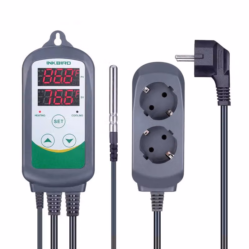 Regolatore di temperatura, uscita a doppio relè, design plug-and-play, ITC-308