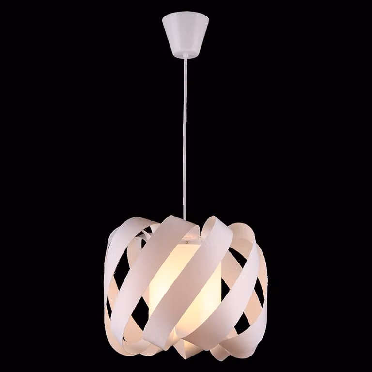 Lampada a sospensione MESH 1xE27/40W bianco L:37cm L:37cm H:110cm dimmerabile