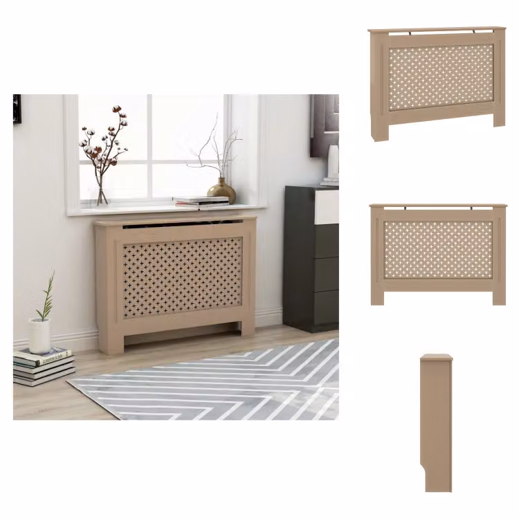 vidaXL Pannelli per radiatori 112x19x81 cm MDF - Accessori per radiatori