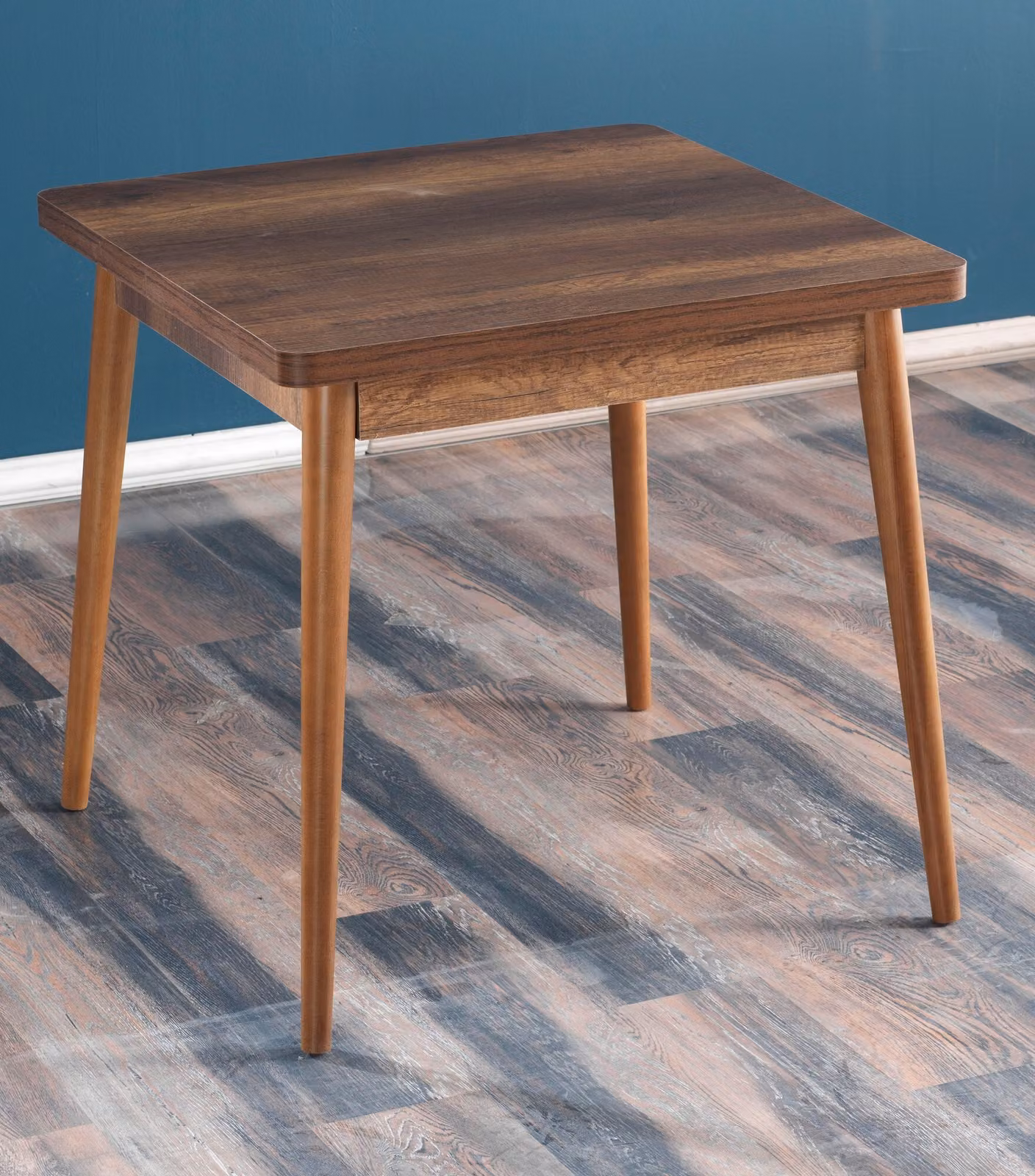 Skye Decor, tavolo da pranzo di alta qualità, noce, 80 x 76,5 x 80 cm | Pannello truciolare rivestito al 100% in melamina, spessore 18 mm | Tavolo moderno ed elegante per la tua casa.