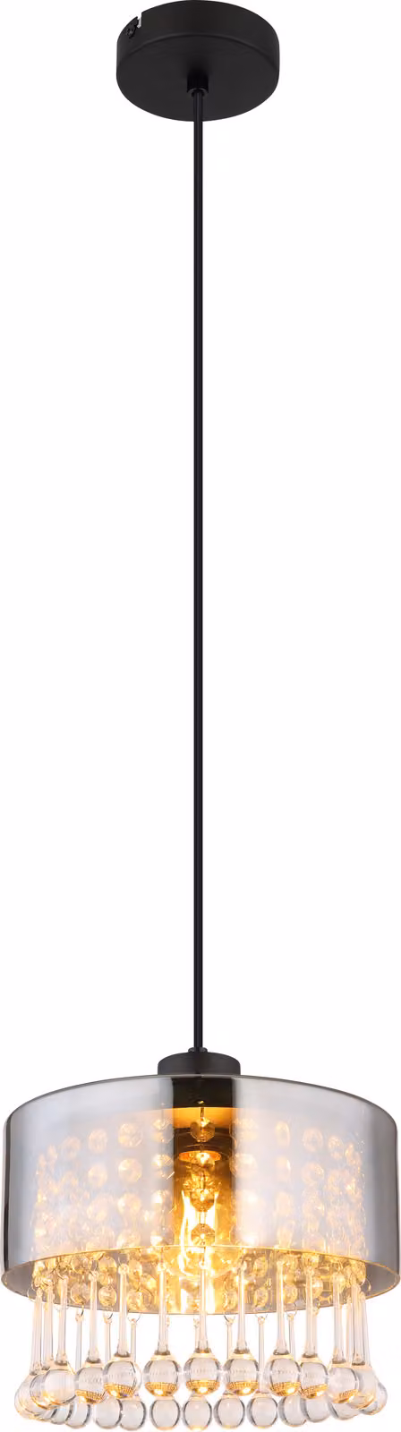 Globo Lighting lampada a sospensione in metallo nero opaco, 4x E27