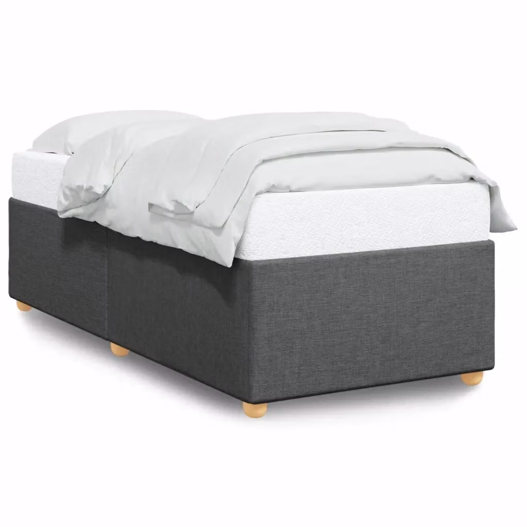 vidaXL Giroletto senza Materasso in Tessuto Grigio L 100 x P 200 cm – 2