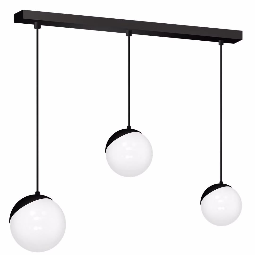 Lampadario a sospensione Milagro SFERA MLP7237 nero