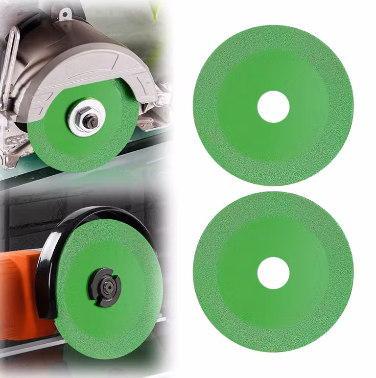 Set di 2 dischi da taglio in vetro da 125 mm per smerigliatrice angolare