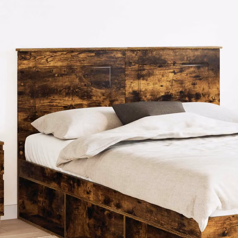 Testiera per letto vidaXL in legno ingegnerizzato, colore quercia affumicata, L: 100 cm