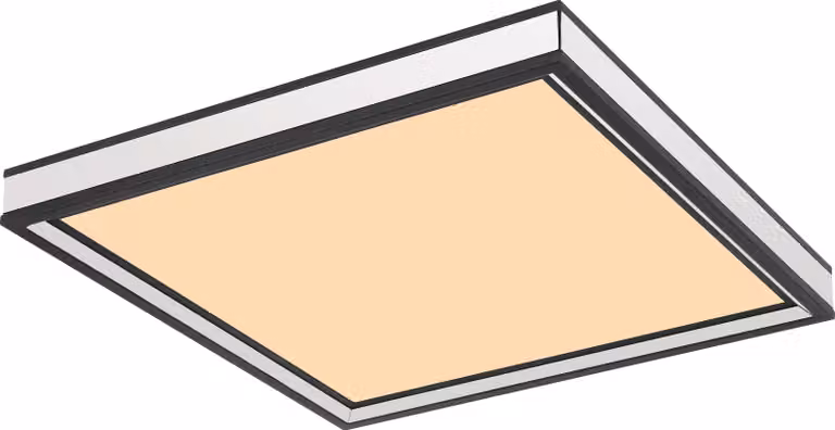 Globo Lighting plafoniera in metallo nero opaco, LED