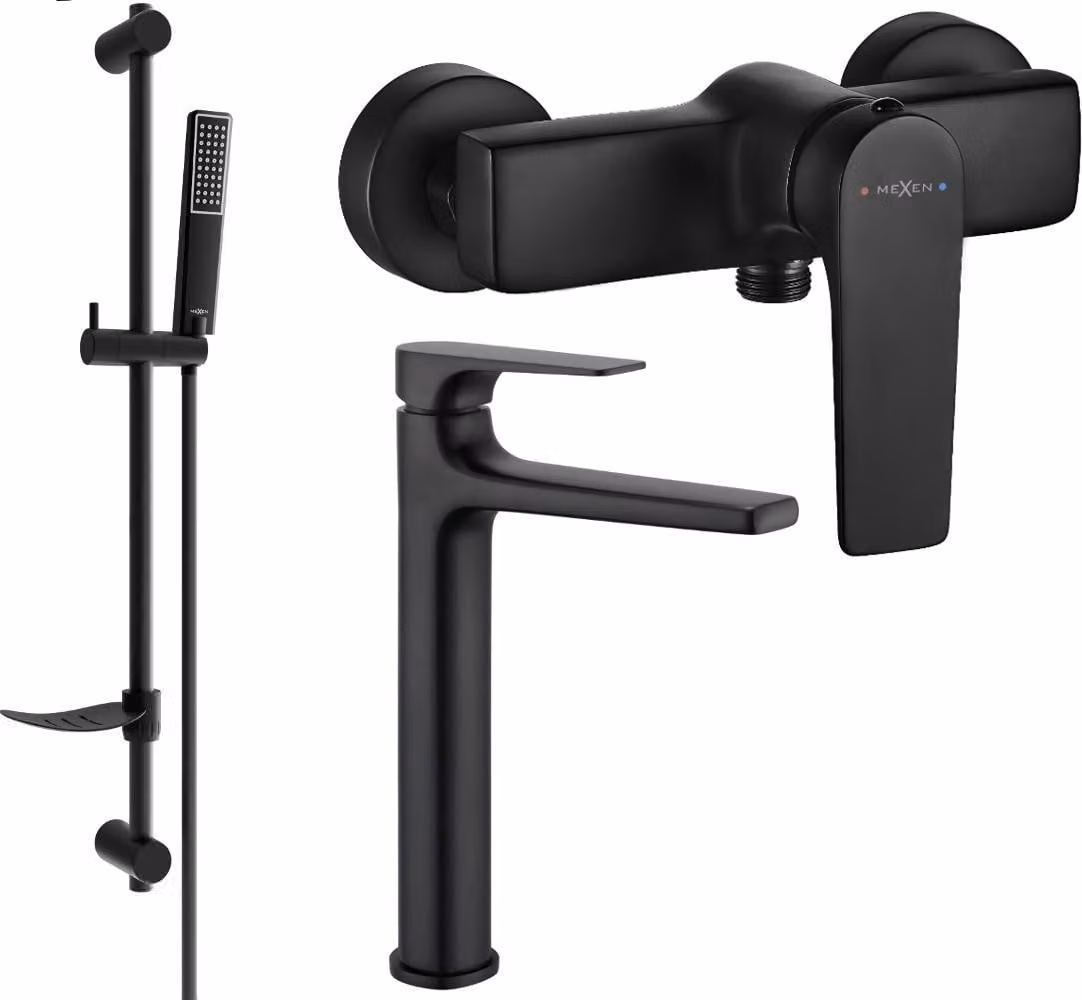 Mexen Lynx DF72 set doccia, nero - 745914DF72-70