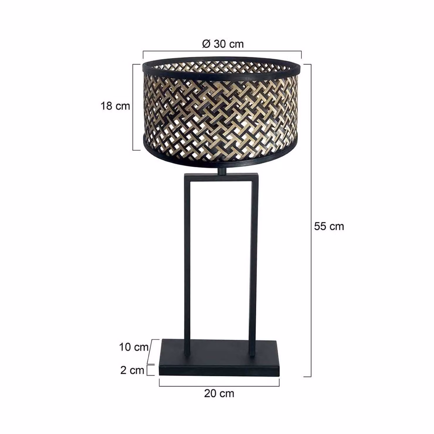 Steinhauer Lampada da tavolo Stang, Nero, Soggiorno / Sala da pranzo, Metallo, Lampada da tavolo