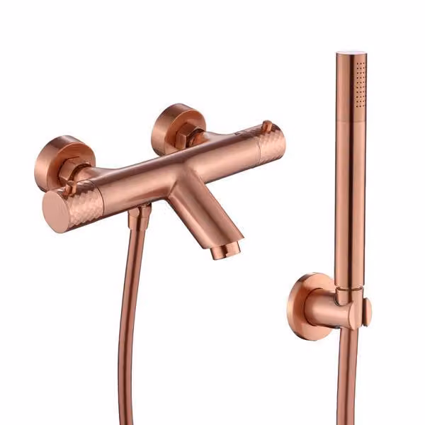 WEBO Mediance Opbouw Badkraan con doccetta rubinetto bagno monocomando in rame