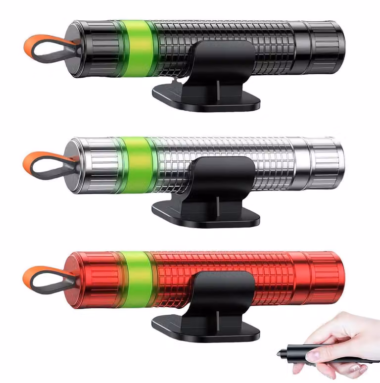 Nothammer: Set di 3 mini vetrirompitori automatici con taglia cinture, realizzati in carburo di tungsteno, ideali per l'allenamento