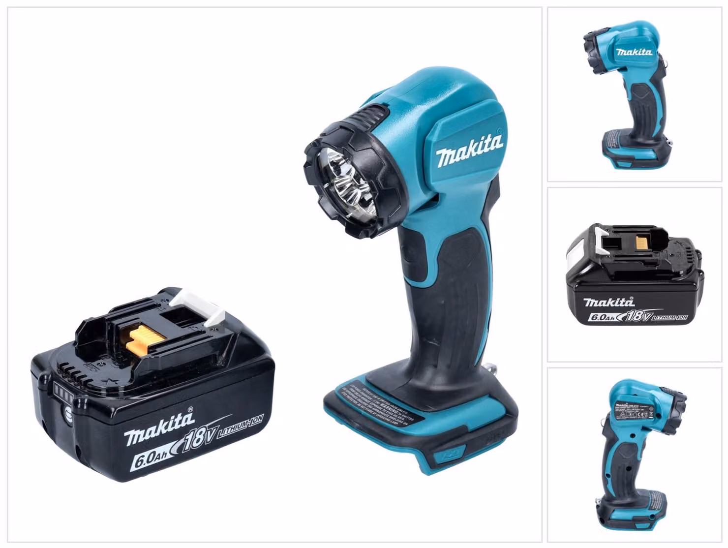 Lampada portatile a batteria Makita DEADML 815 G1 LED 14,4 - 18 V 160 lm + 1 batteria da 6,0 Ah - senza caricabatterie