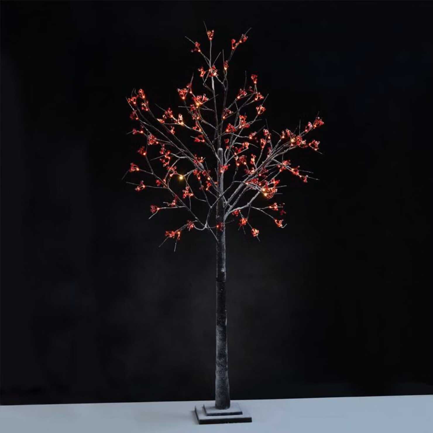 ACA Lighting Albero rosso 96 WW LED 220-240V IP44 24x24x180cm 3m cavo di alimentazione marrone X1096143