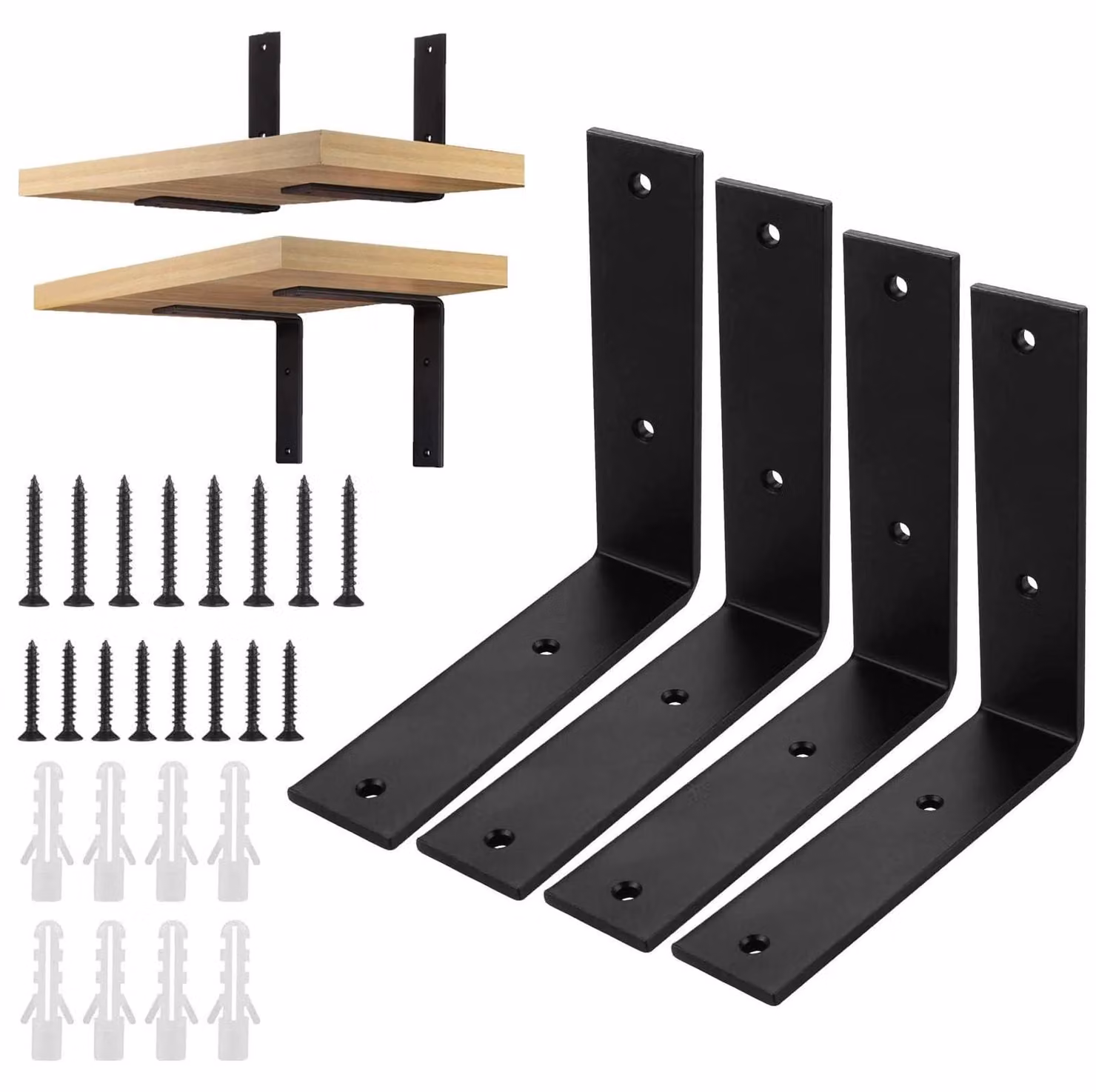Omgoods - Set di 4 connettori angolari per costruzioni pesanti