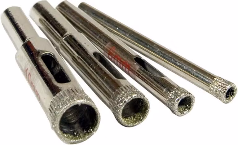 Set di punte diamantate in Vetroceramica per vetro, granito e marmo, Ø 5-10 mm